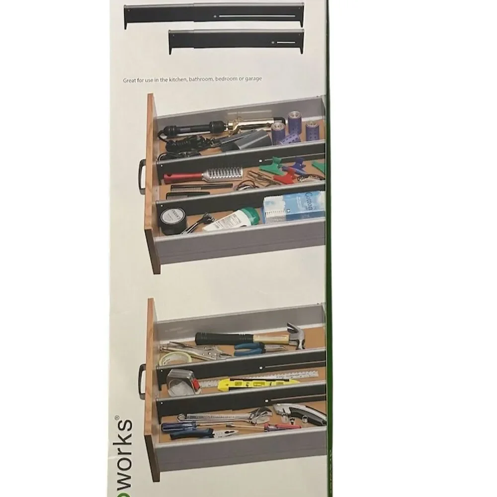 Prepworks Adjustable Drawer Dividers Set of 2 Storage Organizers